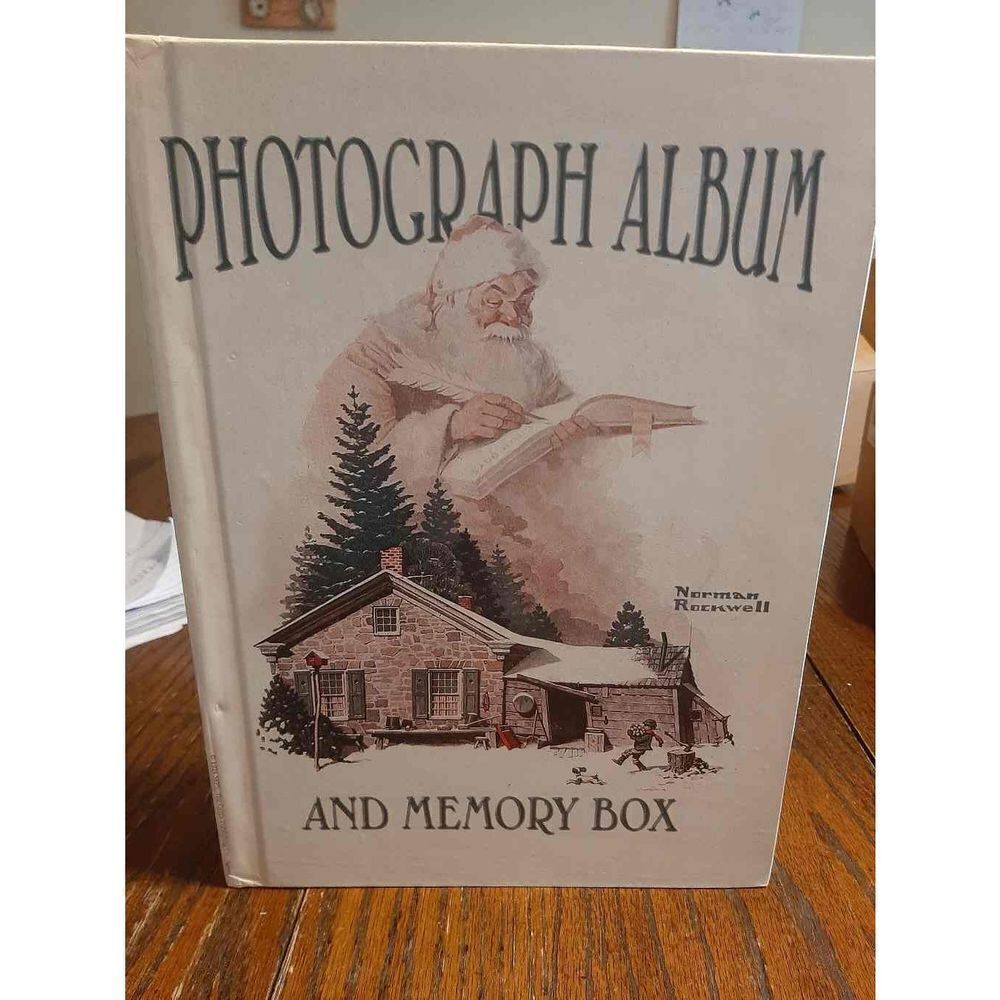 Norman Rockwell Christmas Photo Album and Memory Box